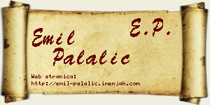 Emil Palalić vizit kartica